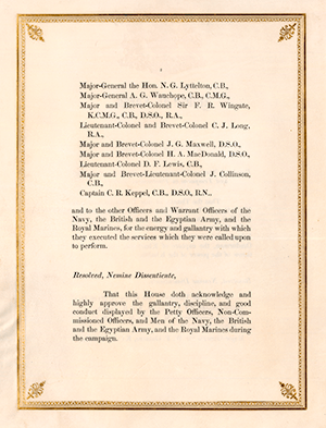 27 Acc 17902 Vote of thanks to Lord Kitchener v