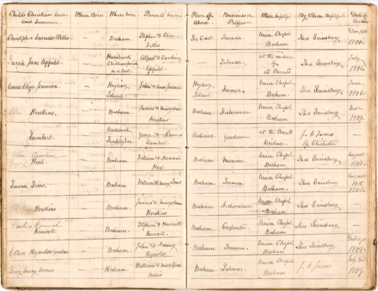 NC-C1-2-1 Bosham Baptism 1855
