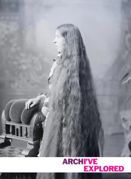 Long hair with brand