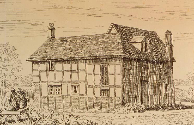 Drawing of the Thakeham Blue Idol Meeting House