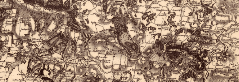 Image shows area spanning Midhurst to Wisborough Green