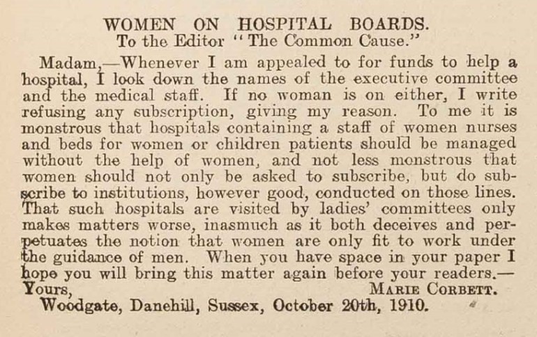 Short letter dated 20th October 1910
